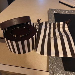 Wristlet w/ white Swarovski crystals on each side